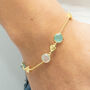 Gemstone Nugget And Chain Bracelet, thumbnail 6 of 9
