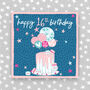 16th Birthday Card Cake Theme Boy/Girl, thumbnail 2 of 2