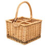 Personalised Wicker Bottle Carrier With Heart Shaped Tag, thumbnail 4 of 9