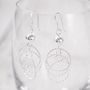 Ball And Entwined Circles Silver Earrings, thumbnail 1 of 4