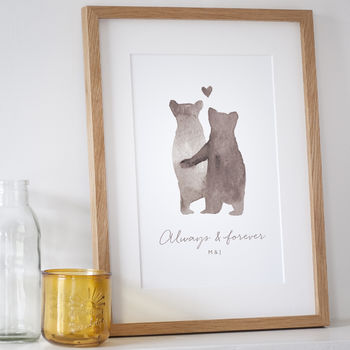 Personalised 'Bear Love' Print, 2 of 7