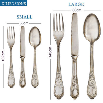 Antique Cutlery Fabric Wall Stickers, 5 of 5