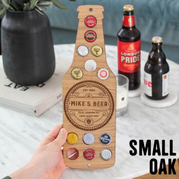 Personalised Beer Bottle Collector Wall Art For Home, 10 of 12