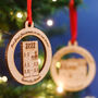 Personalised New Home Solid Wood Christmas Decoration, thumbnail 9 of 12
