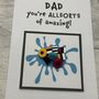 Liquorice Allsorts Polymer Clay Birthday Card Handmade, thumbnail 8 of 12