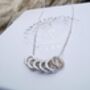 Handmade Sterling Silver 70th Birthday Necklace, thumbnail 6 of 11