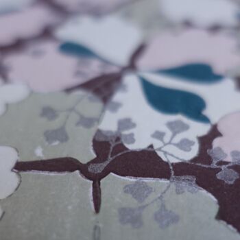 Silver And Pink Botanical Art Print, 7 of 9