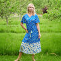 Liana Dress In Blue Poppy Print, thumbnail 1 of 6