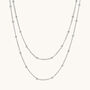 Lume Necklace Layering Set Silver Or 18ct Gold Plated, thumbnail 2 of 6