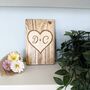 Personalised Wooden Valentine Heart With Your Initials, thumbnail 2 of 3