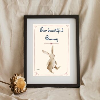 A4 Children's Print, Our Bunny, 4 of 5