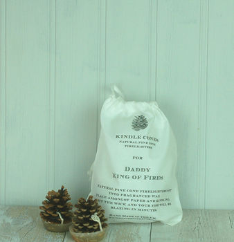 Personalised Bag Of Kindle Cone Firelighters, 4 of 5