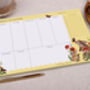Rabbit And Poppy Weekly Desk Planner Pad, thumbnail 2 of 4