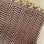 Zigzag Design Cinnamon Soft Sofa Throw, thumbnail 2 of 6