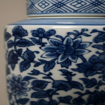 Ginger Jar Pot Veere White Blue Porcelain, 3 of 7