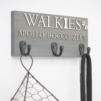 Personalised Walkie's With Pet Names Dog Lead Holder, 2 of 9