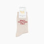 Spicy Chapters Only Combed Cotton Glitter Socks In Cream, thumbnail 4 of 4