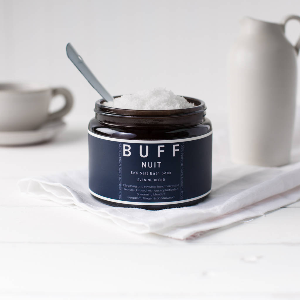 Warming And Relaxing Sea Salt Bath Soak 550g By Buff Natural Body Care