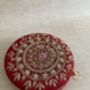 Red Circular Handcrafted Clutch Bag, thumbnail 2 of 9