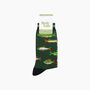 River Fishing Bamboo Socks In Green, thumbnail 4 of 4