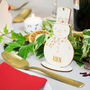 Personalised Snowmen Place Setting Decorations, thumbnail 1 of 7