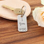 1st Anniversary Couples Gift Milestone Year Keyring, thumbnail 3 of 8