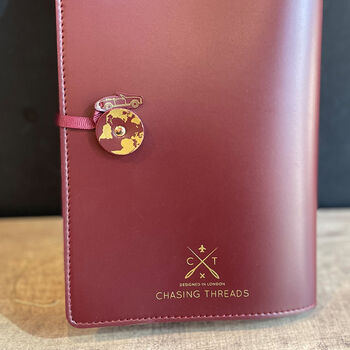Stitch Your Way Across The USA Travel Notebook Maroon, 6 of 11