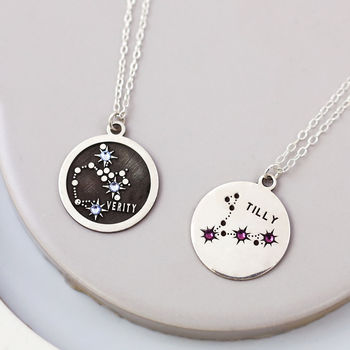 Zodiac Constellation Necklace In Sterling Silver, 6 of 9