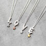 Pearl Alphabet Necklace With Star Charm, thumbnail 4 of 9