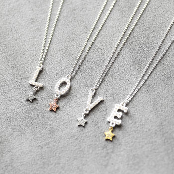 Pearl Alphabet Necklace With Star Charm, 4 of 9