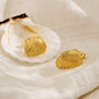 Angel Shell Stud Earrings, thumbnail 2 of 6