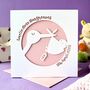 Stork Personalised New Baby Card, thumbnail 1 of 5