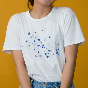 Personalised Organic Cotton Star Sign T Shirt, 3 of 10