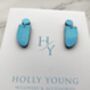 'Kelly' Painted Wood Sustainable Earrings, thumbnail 7 of 12