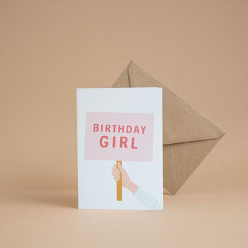 'Birthday Girl' Children's Birthday Card, 2 of 3