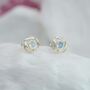 Handmade Delicate Moonstone Stud Earrings, thumbnail 2 of 8