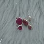 Raw Ruby Stud Earrings: July Birthstone, thumbnail 5 of 6