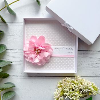 Boxed 18th Birthday Card. Luxury Handmade Design Any Age, 6 of 6