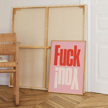 F*** You Wall Print, 2 of 2