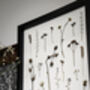 Original Pressed Flower Frame – Field Notes Botanical Wall Art A3, thumbnail 4 of 8