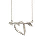 Love Struck Silver Arrow And Heart Necklet, thumbnail 5 of 6
