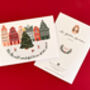 Illustrated Christmas Ice Rink Greetings Card, thumbnail 6 of 8