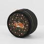 Sleepy Fox Round Jewellery Box, thumbnail 5 of 7
