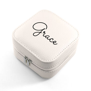 Personalised Powder Pink Travel Jewellery Case, 4 of 4