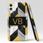 Personalised Black Gold Marble Phone Case, thumbnail 4 of 6