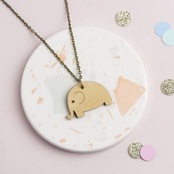 Wooden Elephant Necklace, 5 of 10