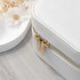 Personalised Wreath White Travel Jewellery Case, thumbnail 5 of 10