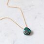 Turquoise Teardrop December Birthstone Necklace, thumbnail 4 of 7