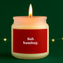Bah Humbug Scented Candle • Clear Glass Jar Candle • Christmas Candle • Scented Candle • Holiday Home Décor • Secret Santa • Gift Boxed, thumbnail 1 of 2