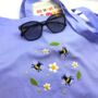 Bumble Bee Embroidery Tote Bag Craft Kit, thumbnail 1 of 12